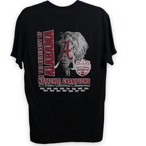 University Alabama Crimson Tide Football 2012 National Champions T-Shirt Medium